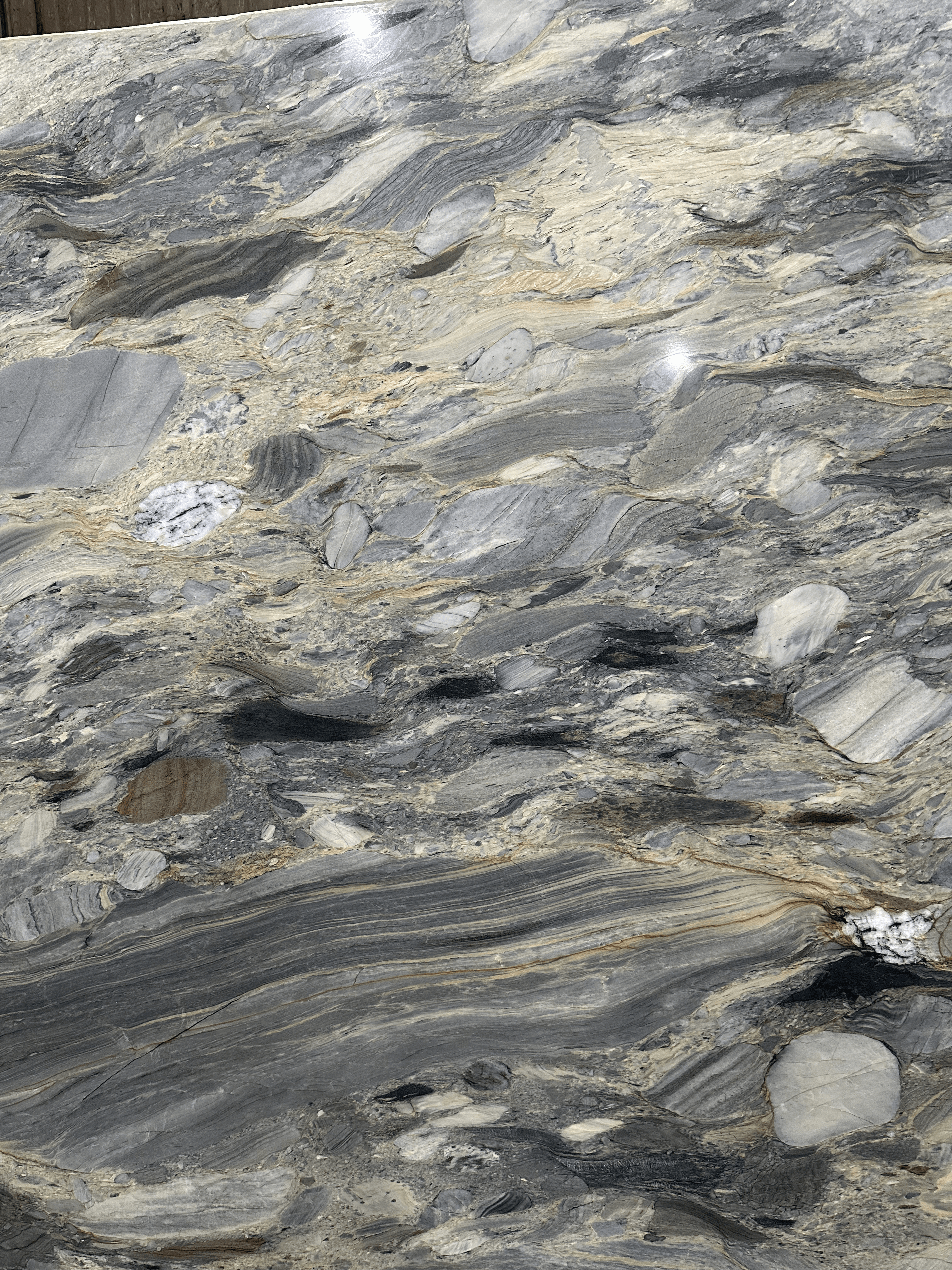 Fusion Blue — Quartzite slab, block C01793