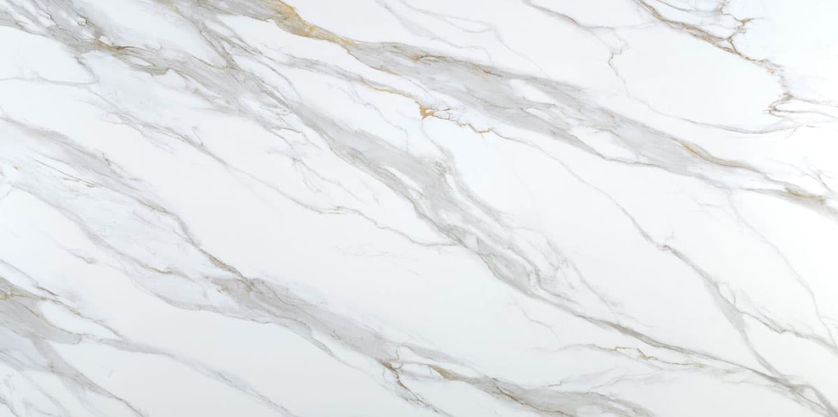 Calacatta Talah — Quartz slab, block YL22386