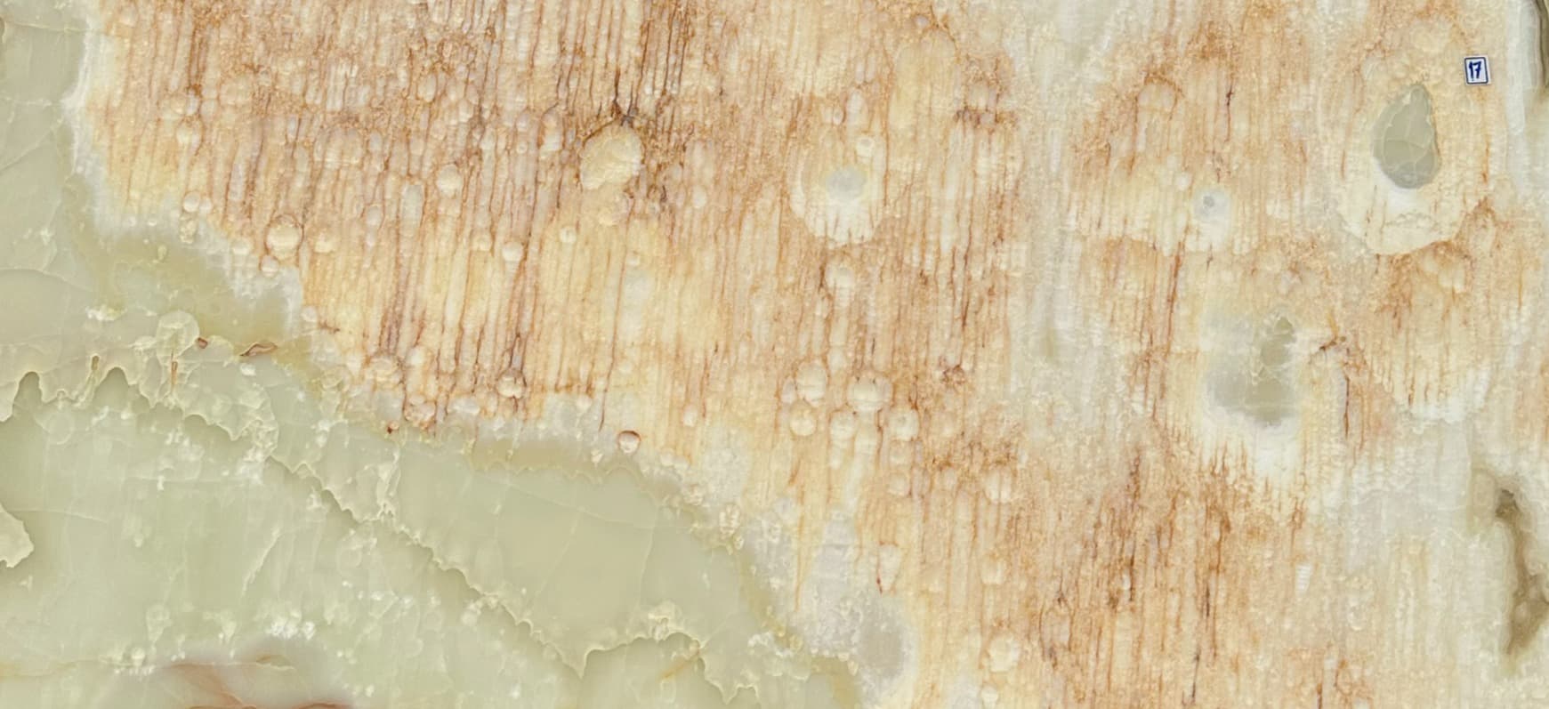 White Illusion Polished — Onyx slab, block WL2334